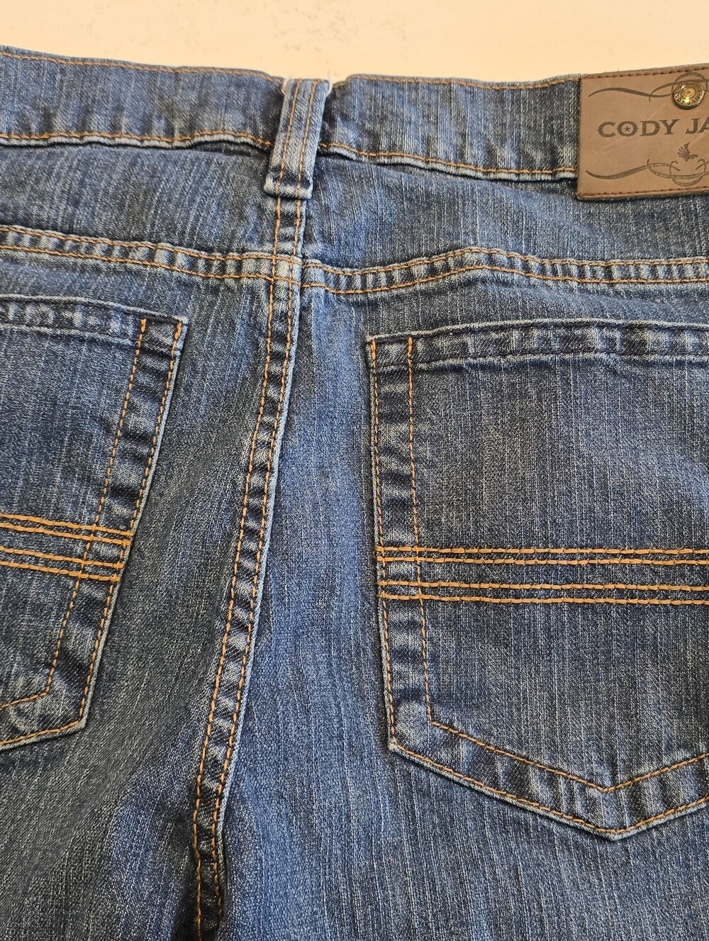 Cody James Medium Wash Straight Leg Cotton Blend Casual Blue Jeans Mens 32 X32 - Picture 9 of 14